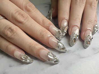 ラメグラキラキラネイル