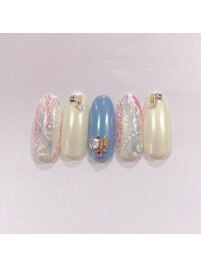 オーロラミラーネイル