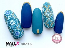 ネイリックス 栄ガスビル(NAILX)/タイル柄ネイル☆