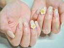エンボスプルメリアネイル