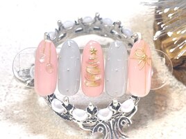 クリスマスツリーネイル♪