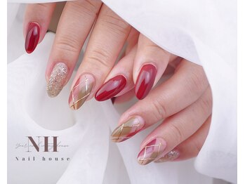 ネイルハウス(Nail house)/アーガイル柄