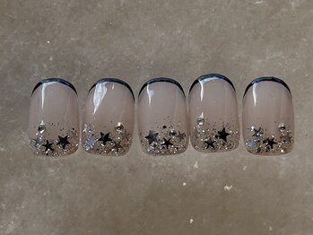 エールルーム 中目黒(aileroom)/星ホログラデ　スキニーフレンチ