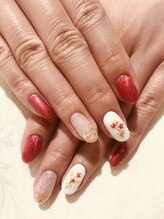 グラマラス アンジェアイ 国分寺店(glamourous/ange eye)/押し花ネイル