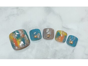フィールネイル 天王町店(feelnail)/フットデザインコース　12500円