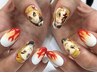 【痛ネイルHコース】キャラ４本＋他は全てアート♪34700円or36500