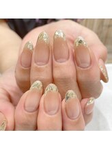 ネイルモア 金沢店(NAIL moA)/ガラスフレンチ♪