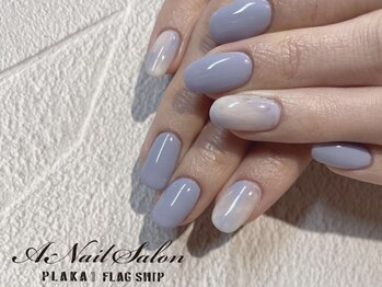 エーネイルサロン プラーカ本店(A-Nail Salon)/ブルーグレーネイル