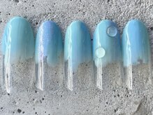 フリークネイル(FREAK Nail)/もやターコイズクリア ¥6500