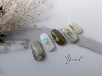 ワイネイル(Y.nail)/春色くすみニュアンス