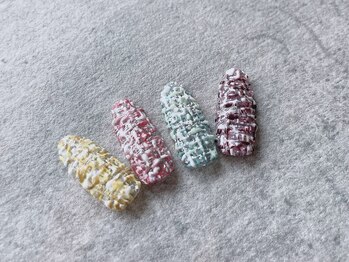 リーチェ ネイルズ(Riche Nails)/ツイードネイル