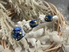 夏ニュアンスフットネイル