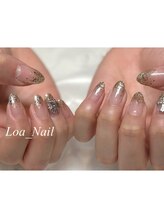 ロア ネイル(Loa_Nail)/ラメグラデーション