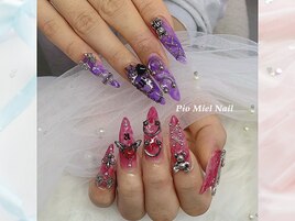 パープル×レッド×クロムパーツ