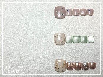 ネイルアンドアイラッシュ ルクソー ホテル日航福岡店(Nail&Eyelash LUXUEUX.)/【定額デザイン¥8250】