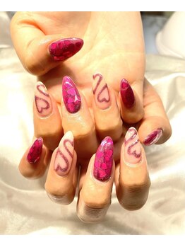 ハート埋め込みデザイン