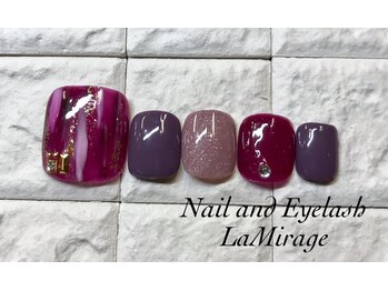 ネイルサロン ラミラージュ/ニュアンスフットネイル