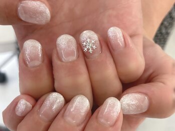 ツインズ ネイル(Twins Nail)/ラメグラ+追加パーツ