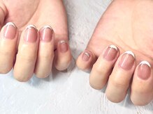 アンドミーネイル 蒲田(&me.nail)/マグネット フレンチ シルバー