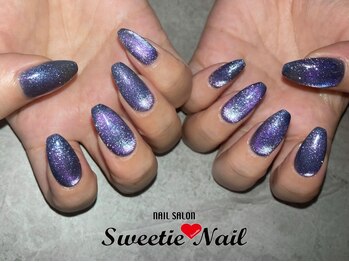 スウィーティーネイル 本厚木駅前店(Sweetie Nail)の写真/【チップジェル長さだし＋¥5500】長さがほしい、爪が折れてしまった、爪の形を変えたい時にオススメ♪