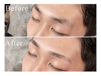 メンズ眉毛サロン Roist大阪難波店【ロイスト】アイブロウ/眉毛サロン/眉毛パーマ/〔眉毛〕お客様ビフォーアフター