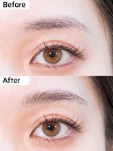 ムク(MUKU 無垢)/HBL BEAUTYクリアマスカラ使用例