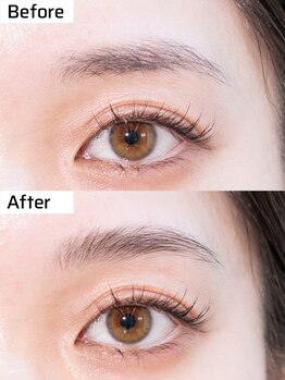 ムク(MUKU 無垢)/HBL BEAUTYクリアマスカラ使用例