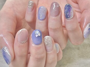 プライズアイリス アイラッシュ 池袋東口店(prize Iris eyelash)/淡色ネイル♪【池袋】