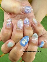 アホカ(AHOKA)/てるてる坊主な梅雨ネイル！