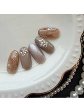 セプトネイル 函館店(SEPT NAIL)/4月大人可愛いサンプル7150円