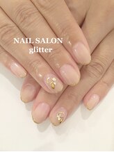 ネイルサロン グリッター(NAIL SALON glitter)/シンプルなオフィスネイル
