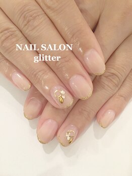 ネイルサロン グリッター(NAIL SALON glitter)/シンプルなオフィスネイル