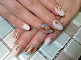 【パラジェル】天然石風ネイル☆