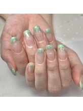 アイリッシュネイル 久屋大通店(Irish Nail)/ミントグリーンラメグラ