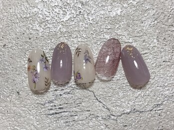 キキネイル たまプラーザ店(kikinail)/6月定額B フラワーネイル