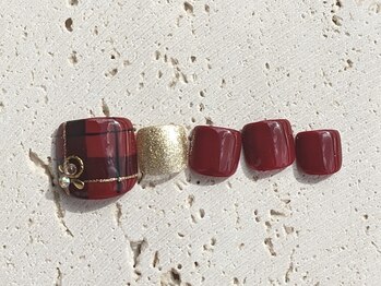 ネイルドッグ(NAIL DOG)/チェックフットネイル♪