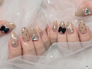 エム(M.)/リボン×ドット