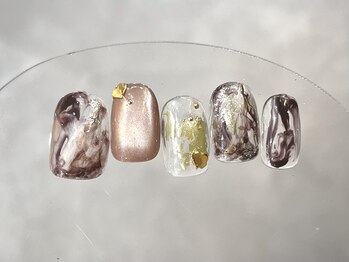 クレモアネイル 浦和店(CLEMORE NAIL)/ブラウンハートニュアンス
