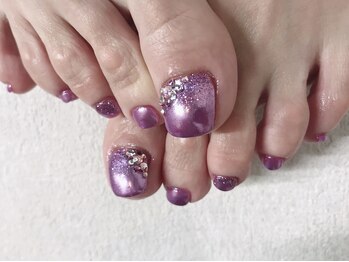 プティットスリール 西尾店(Petit Sourire)/【フットジェル】ミラーネイル