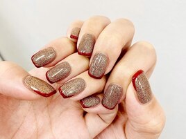 ラメフレンチネイル