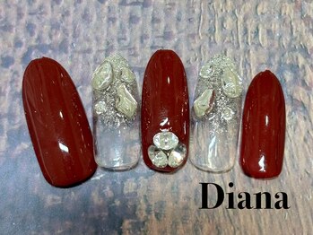 ディアナ ひたちなか高場店(DIANA)/定額ネイル 7700円 A-174