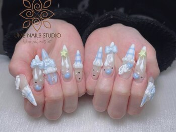 ウメネイルスタジオ(UME NAIL STUDIO)/* 長 さだしやり放題×つけ放題