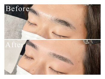 メンズ眉毛サロン Roist大阪難波店【ロイスト】アイブロウ/眉毛サロン/眉毛パーマ/〔眉毛〕お客様ビフォーアフター