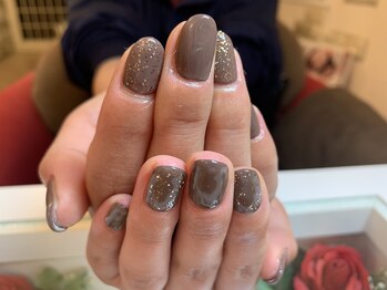 ネイルサロン シェリ(NAIL SALON Cheri)/大人のくすみカラーのワンカラー