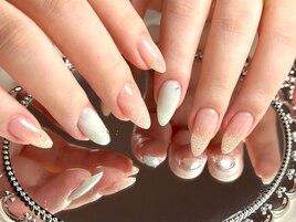 ラメグラネイル/大人上品