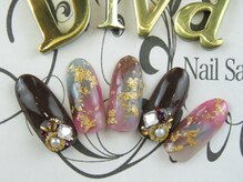ネイルサロン ディーバ ギンザ(Nail salon Diva GINZA)/アンティークマーブル￥9500