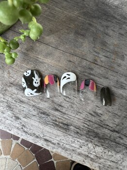 ネイルサロン リスタ(Rista)/ハロウィンアート オバケ