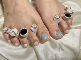 フットネイル☆ラメ☆ミラー