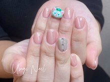 ウサギネイル 新大久保店(usagi nail)/マグネットフレンチ秋可愛い