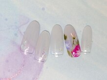 ネイルライフ(NailLife)/8月アサガオネイル